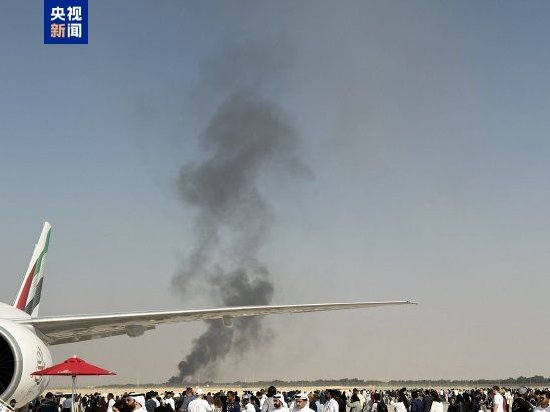 印度国产光辉战机坠毁迪拜航展（图）