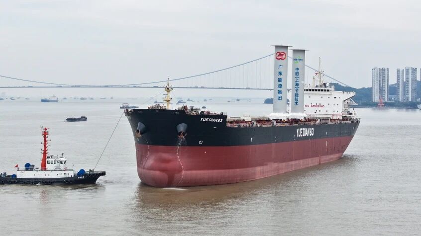 全国产化首套移动式大型旋筒风帆正式实船应用